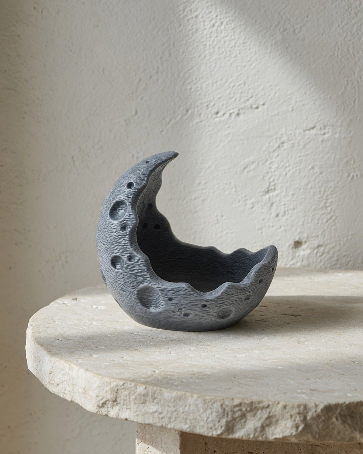 Crescent Moon LED Tealight Holder shown alone