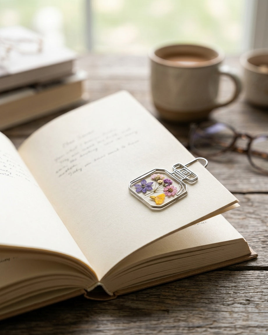 DOWMOO Dried Flower Bookmark Kit — 20 Pieces