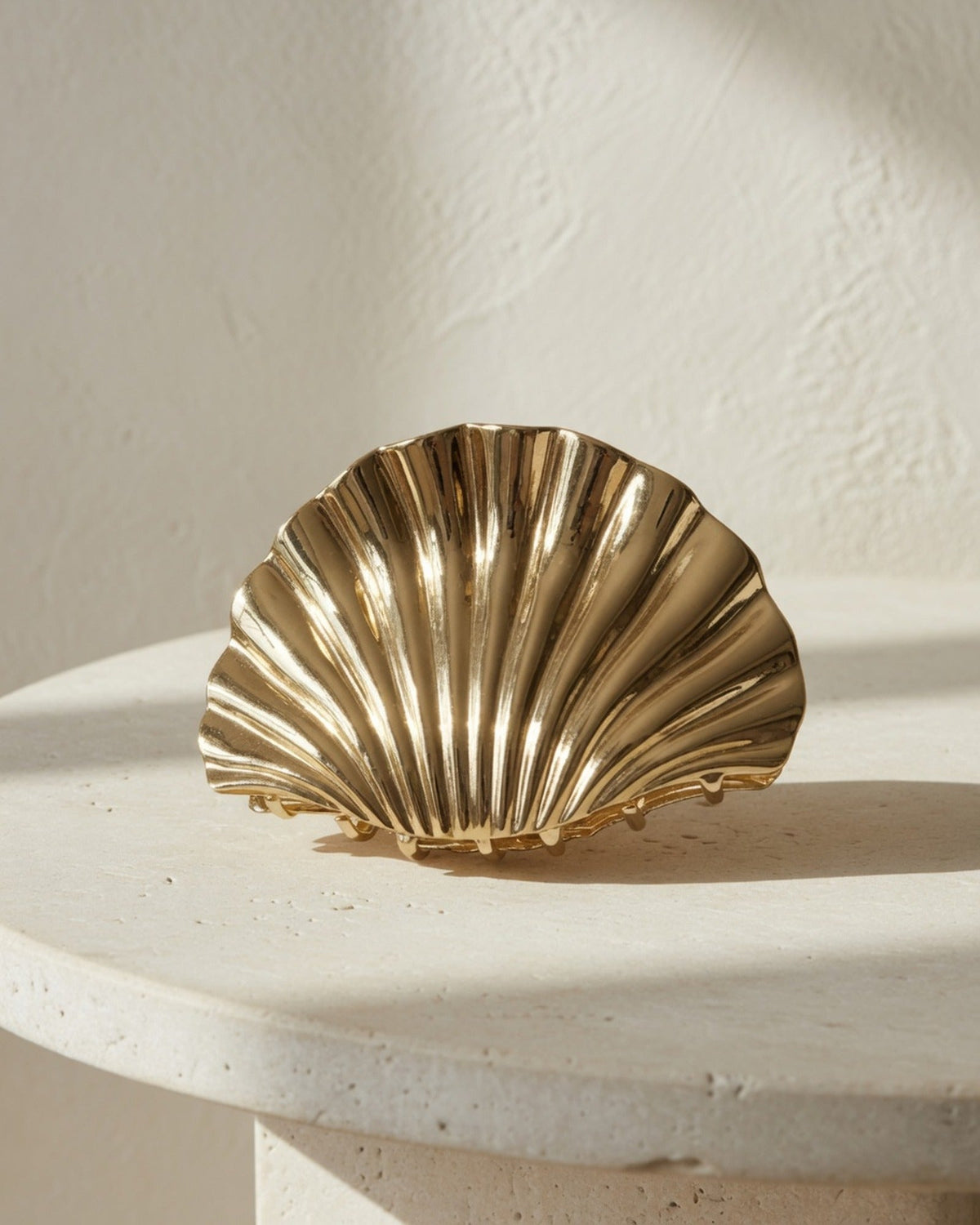 Gold Shell Hair Claw
