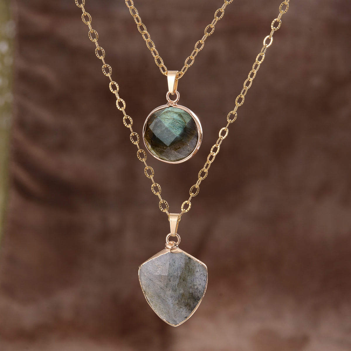 Layered Stone Pendants product