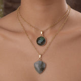 Layered Stone Pendants