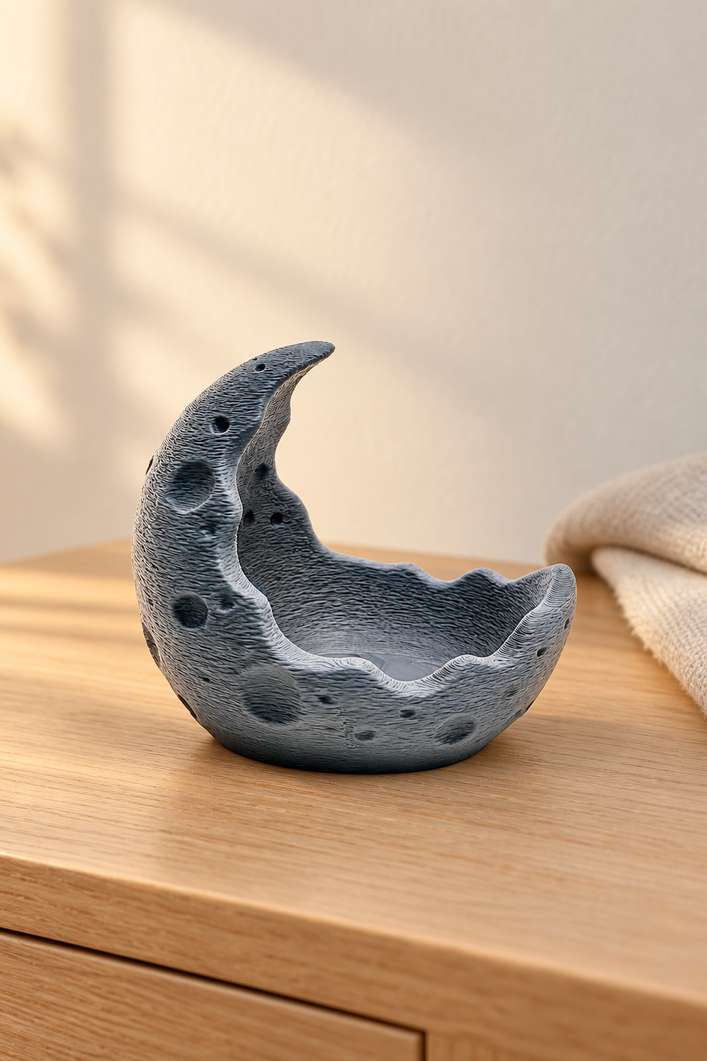 Crescent Moon LED Tealight Holder