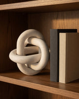 White Wood Chain Knot in use